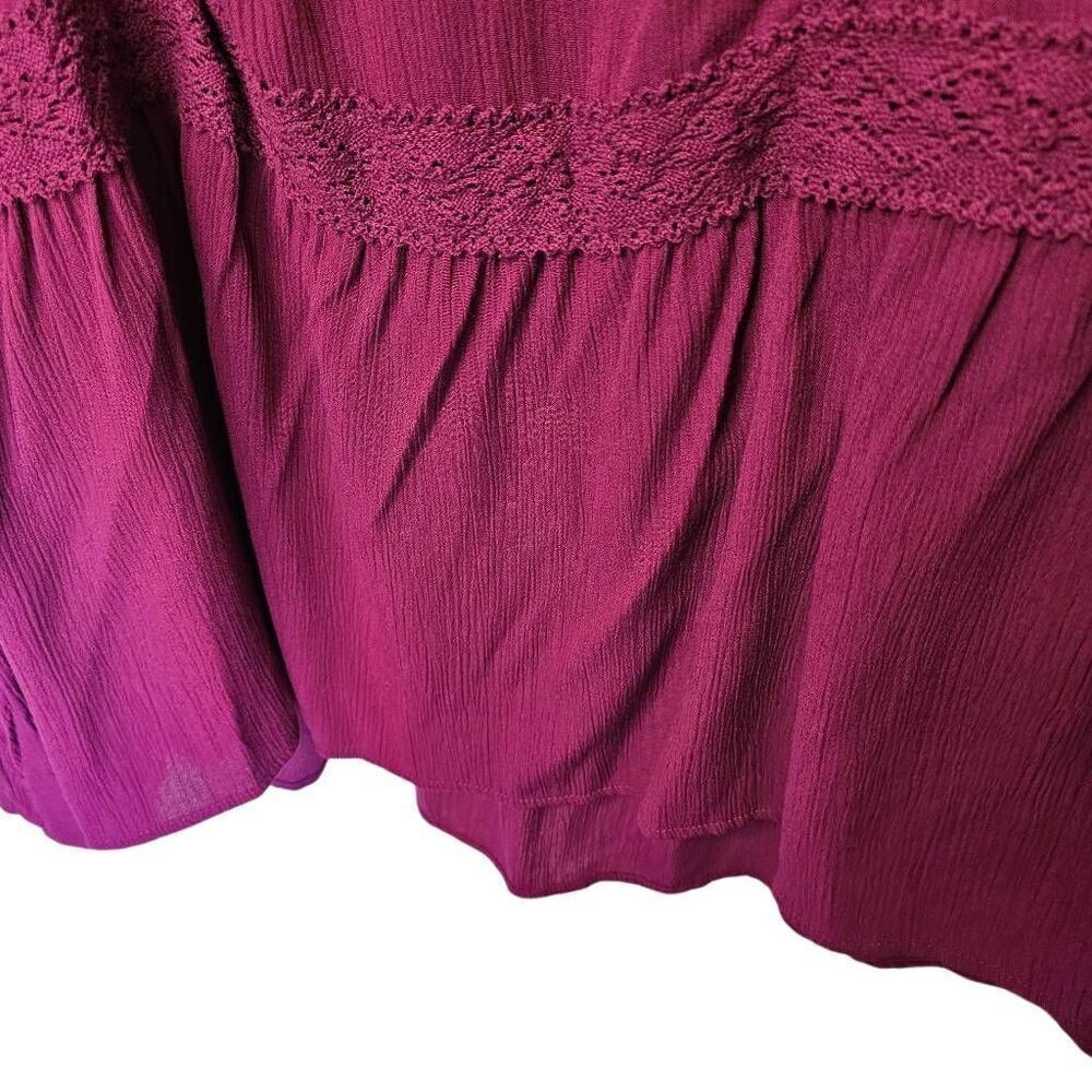 New Terra and Sky Dress Womens Size 3X 3/4 Bell Sleeve Cold Shoulder Scoop Neck - Picture 5 of 12